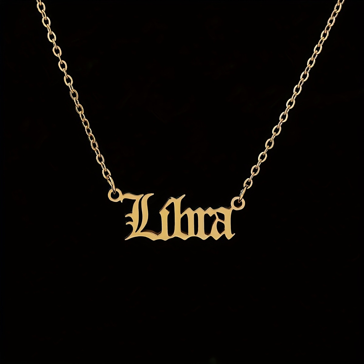 Personalized Zodiac Necklace with 12 Astrological Signs